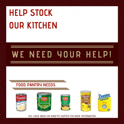 HELP STOCK OUR KITCHEN